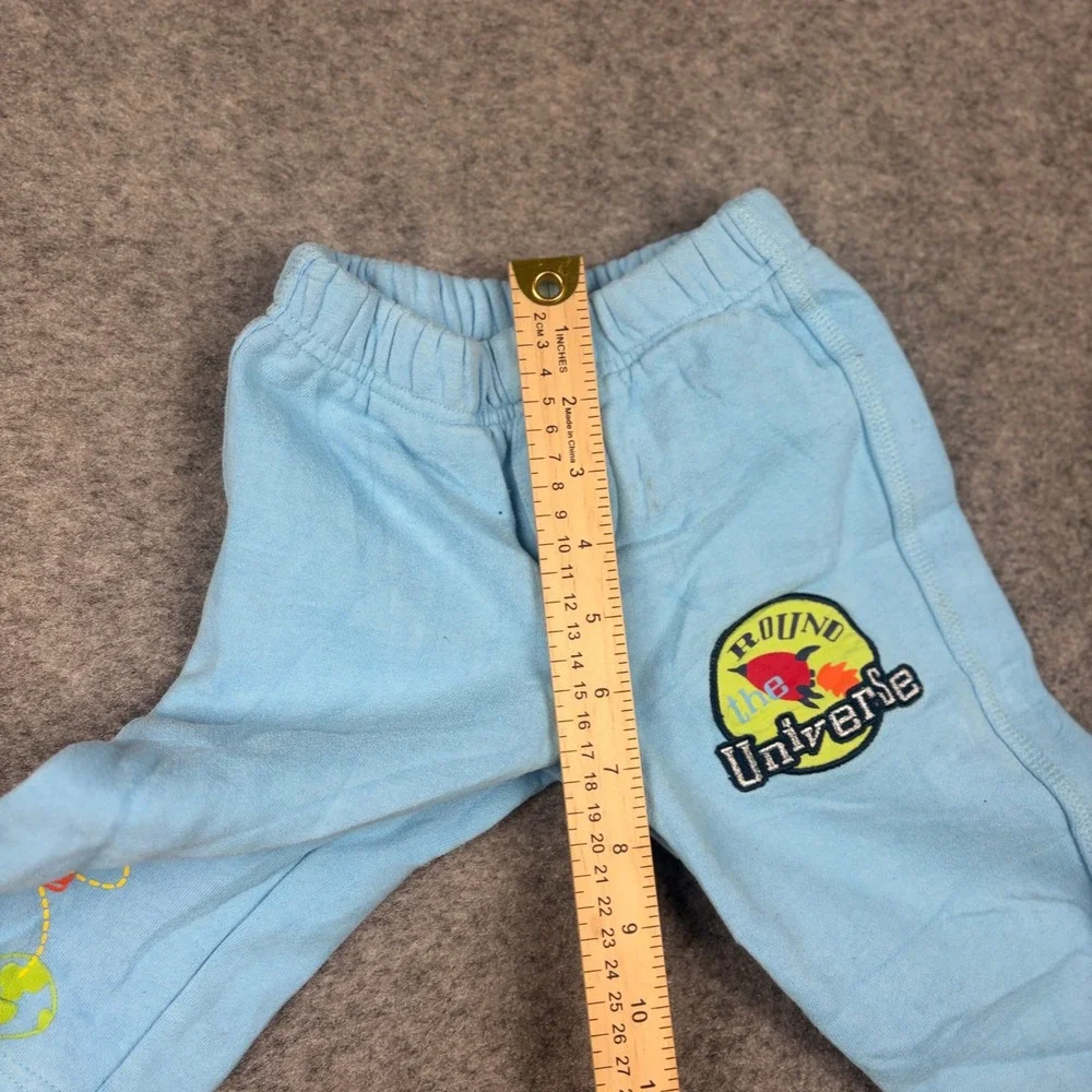 Flapdoodles‎ Sweatpants Baby 18M Blue Round The Universe Space Rocket Planet